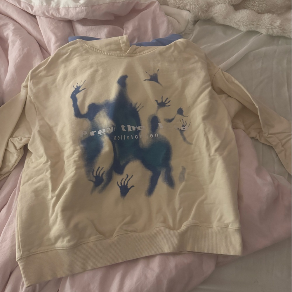 Aelfric Eden Pray the Lord Blue and White Hoodie